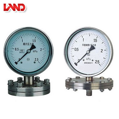 YP系列膜片壓力表、YPF系列防腐膜片壓力表